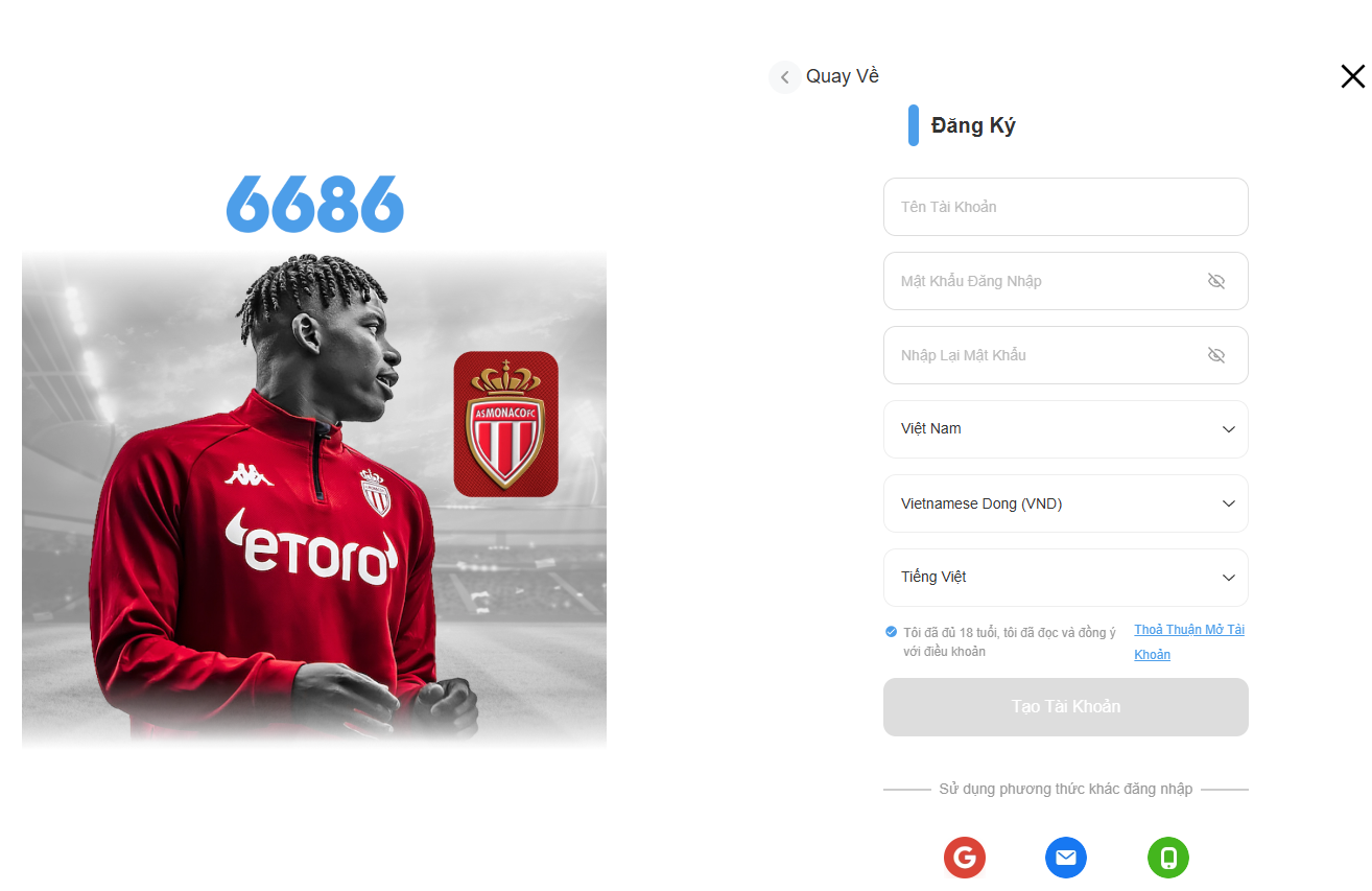 Đăng ký 6686 Đăng ký 6686